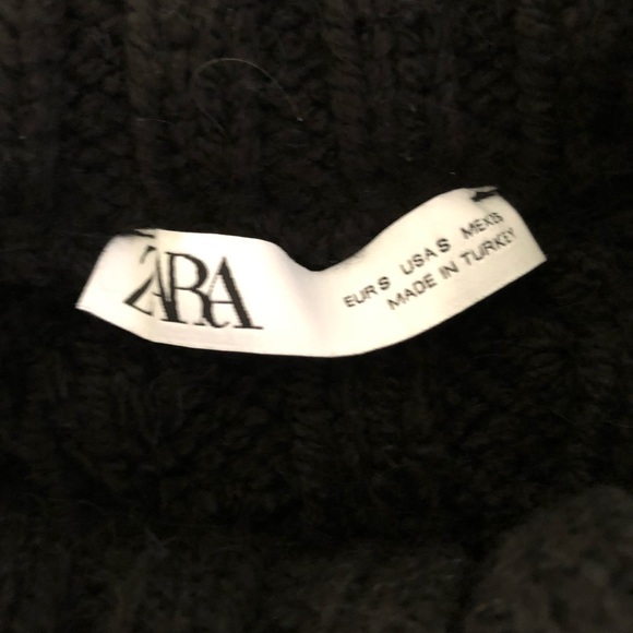 ZARA Black Cable Knit Sweater - Picture 5 of 9